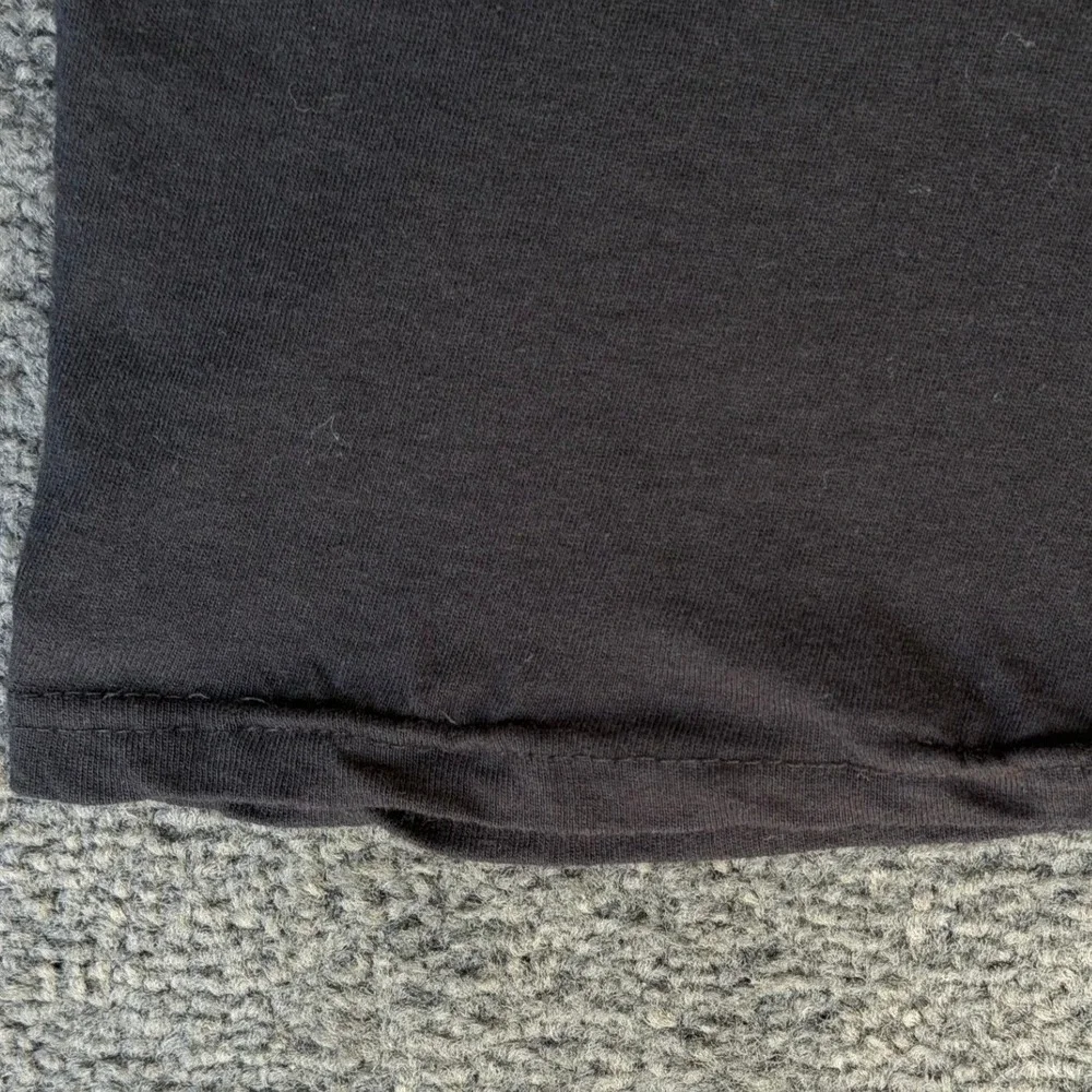 True Religion Mens Black‎ Cotton Horseshoe Logo Crew Neck T-Shirt Size Medium